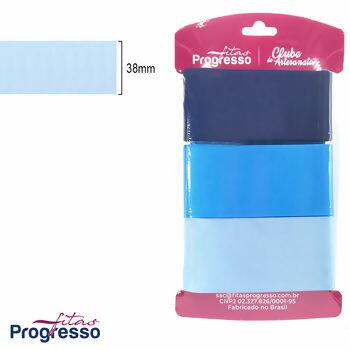 tons de azul  kit 3 fitas progresso 33